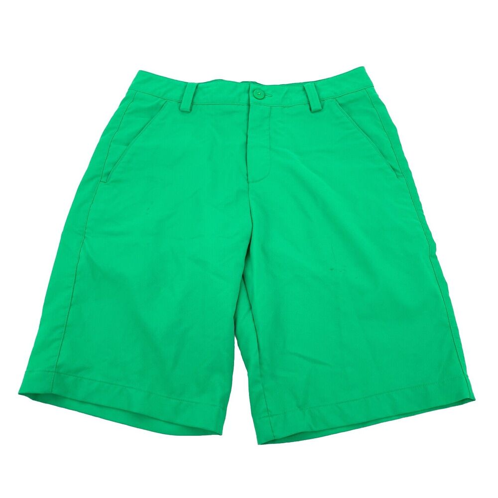 Puma Golf Tech Sports Lifestyle Shorts Size 30 Mens Bright Lime Green Athletic